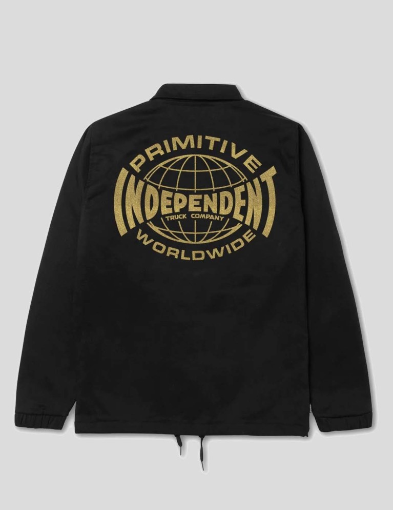 Chaqueta PRIMITIVE x independent global coaches jacket black